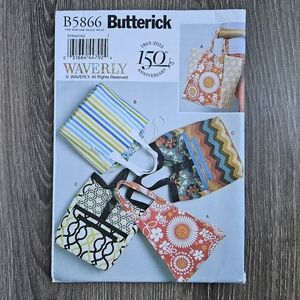 NEW Butterick B5866 Bags Pattern